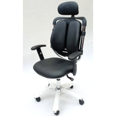 Equinox Ergonomic Kidney Leather Adjustable Armrest Chair – EQEG02