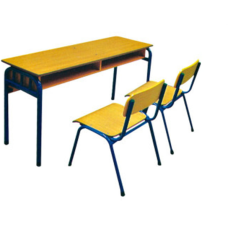 Double Seater Classroom Desk with Metal 