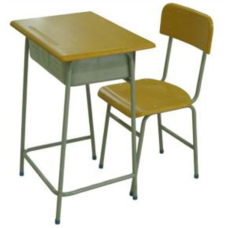 Single Seater Classroom Desk with Metal 