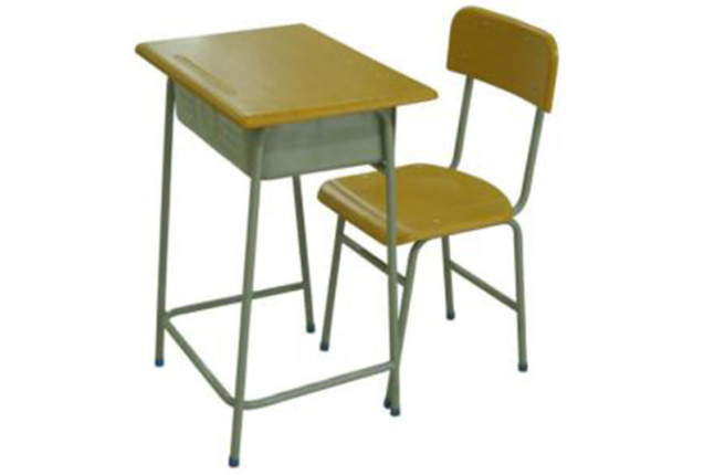 Single Seater Classroom Desk with Metal Frame – EQCLRT057