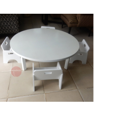 Round Preschool Round Table with 4 Chairs- EQSC04