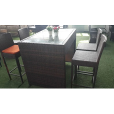 Equinox 4 Seater Outdoor Bar Lounge Tabl