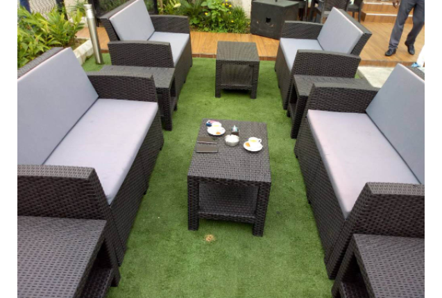 Equinox Outdoor Synthetic Rattan Lounge with Cushion - Single – EQOD011