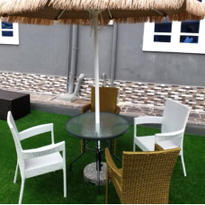 4 Seater Plastic Rattan Outdoor Lounge S