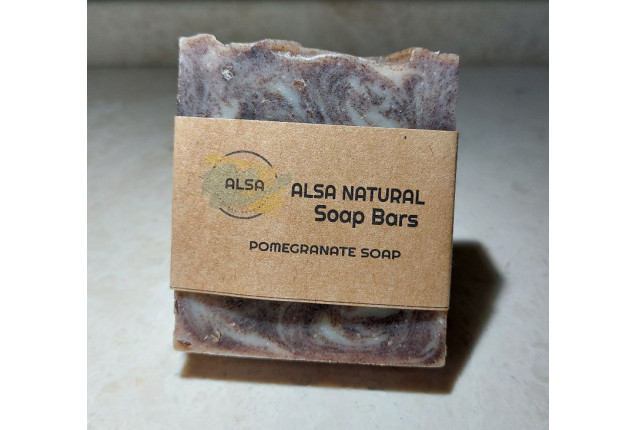 Alsa Natural Pomegranate Soap Bar - 100g x 500