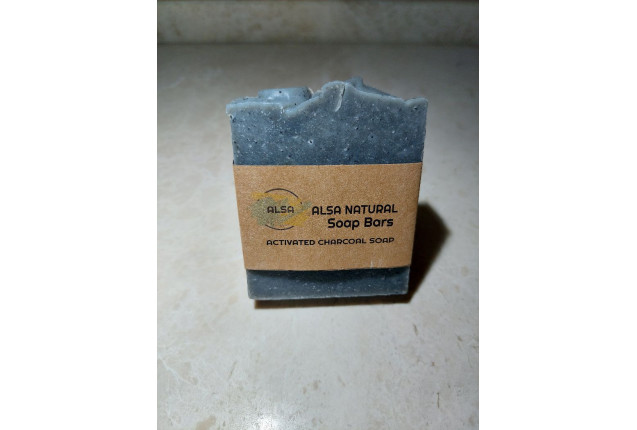 Alsa Natural Cold Pressed Activated Charcoal Solid Soap Bar - 110g x 500