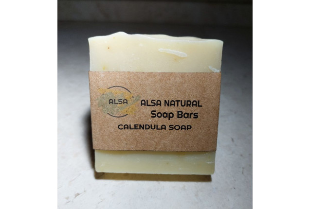 Alsa Natural Cold Pressed Calendula Solid Soap Bar - 110g x 2000