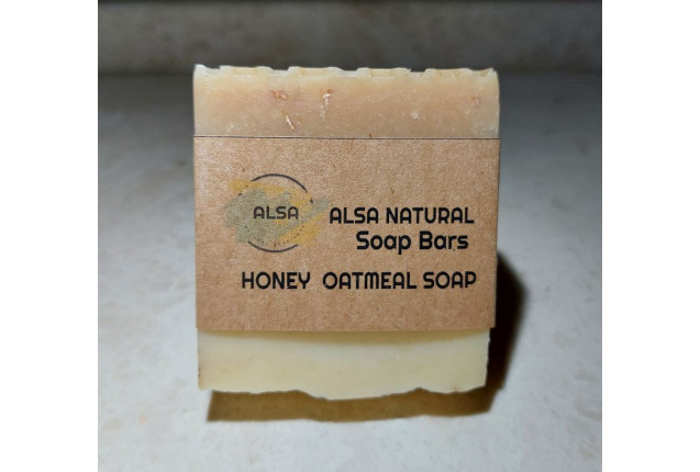 Alsa Natural Cold Pressed Honey Oatmeal Solid Soap Bar - 110g x 2000