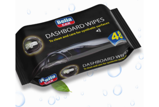 Bella Car dashboard cleaning wet wipes 48pcs x 18