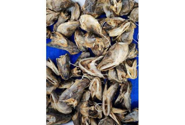 Fish Heads- CO1 Sufi Blue - Dried Stock Fish per bale