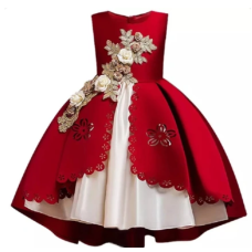 Embroidery Silk Princess Dress