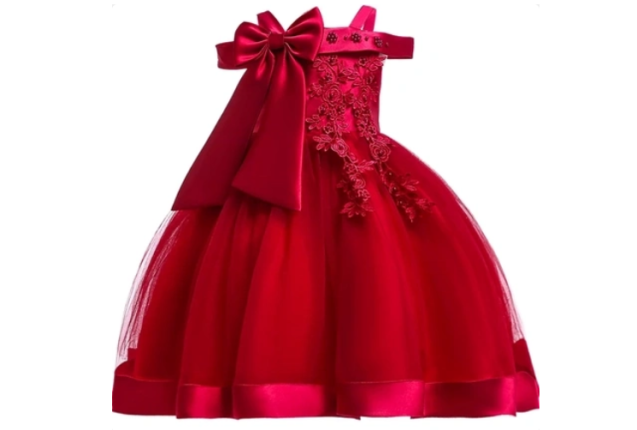 Embroidery Silk Princess Dress