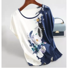 Fashion Floral Female Blouse