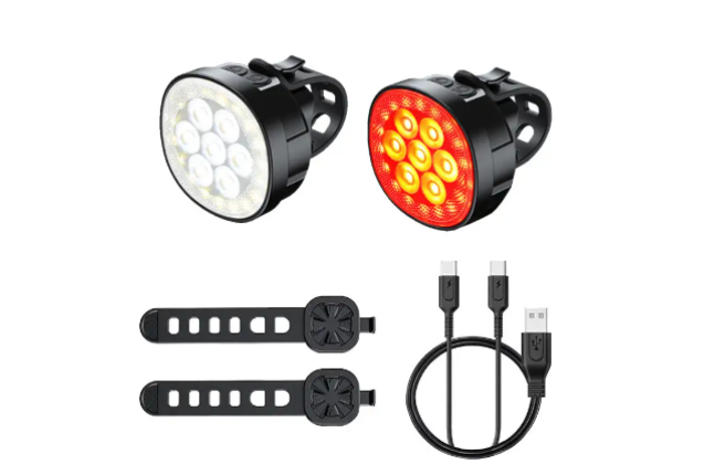 USB Rechargeable Bike Light Mini Warning Taillight LED