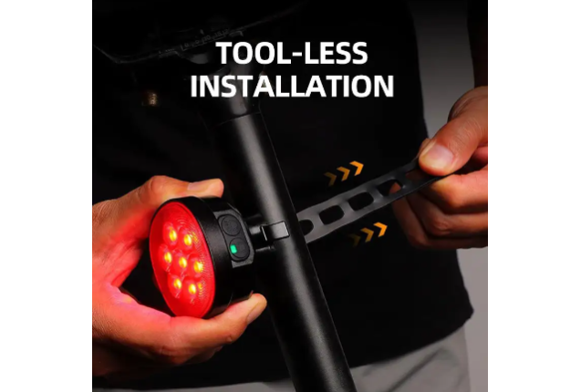 USB Rechargeable Bike Light Mini Warning Taillight LED