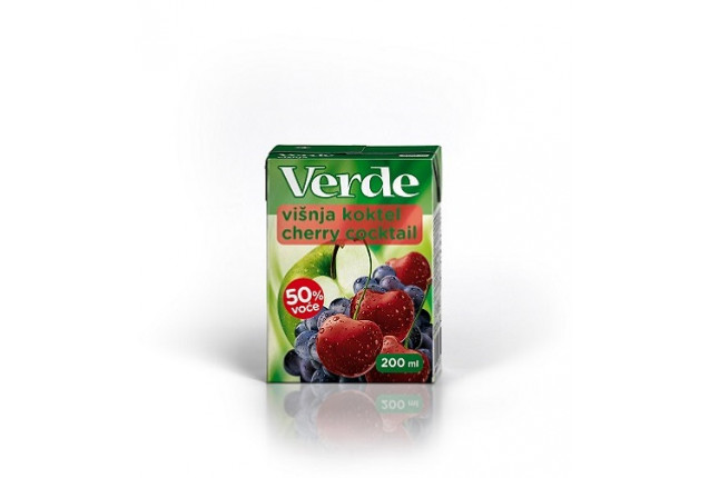 50% fruit cherry cocktail nectar 200ml x 27