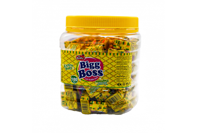 BIGG BOSS Pineapple Flavour JAR (100 Pieces) x 6