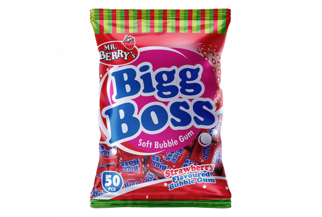 BIGG BOSS Strawberry Flavour (50 Pieces) x 12