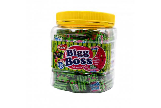 BIGG BOSS Watermelon Flavour JAR (100 Pieces) x 6
