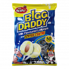 BIGG DADDY Milk flavour with Toffee (50 Pieces) x 16
