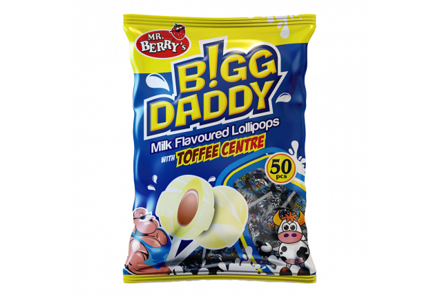 BIGG DADDY Milk flavour with Toffee (50 Pieces) x 16