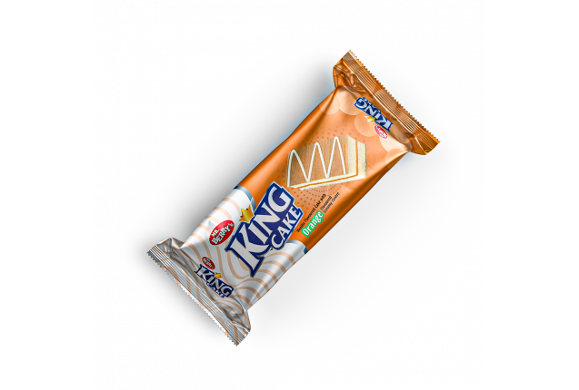 KING CAKE Orange Flavour 24 Packs (18gms) x 12