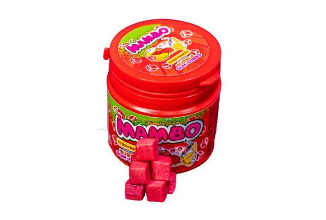 MAMBO Strawberry Flavour: 6 Tubs(100gms) x 12