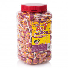 NO. 1 Passion Flavoured Lollipops JAR (100 Pcs) x 6