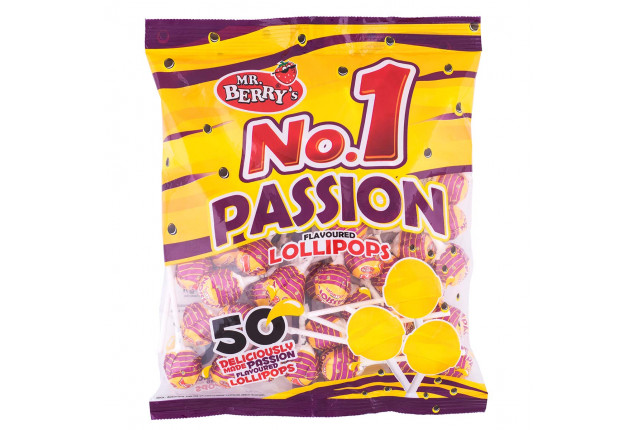 NO. 1 Passion Flavoured Lollipops (50 Pieces) x 20