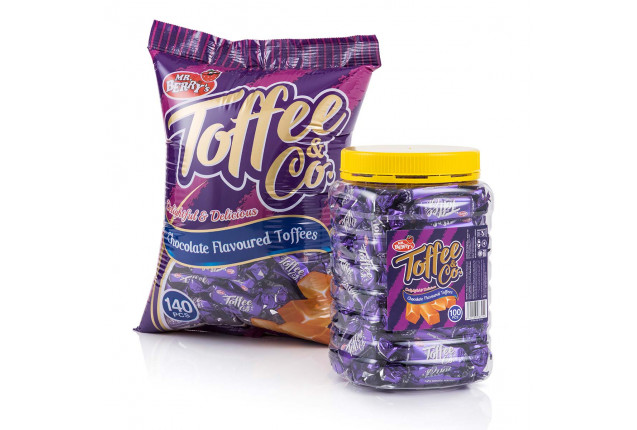 TOFFEE & CO. Chocolate Flavour (140 Pieces) x 12