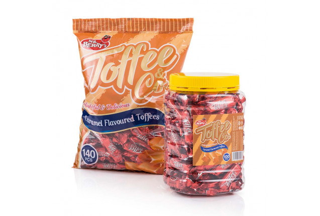 TOFFEE & CO. Caramel Flavour (140 Pieces) x 12