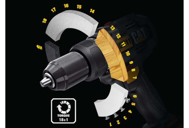 18V Brushless Drill Driver -  65Nm x  1