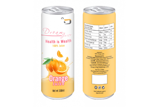 DREAM JUICE® 100%  Orange Fruit Juice x 24