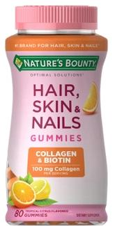 Nature's Bounty Hair, Skin, & Nails Gummies Citrus Flavor