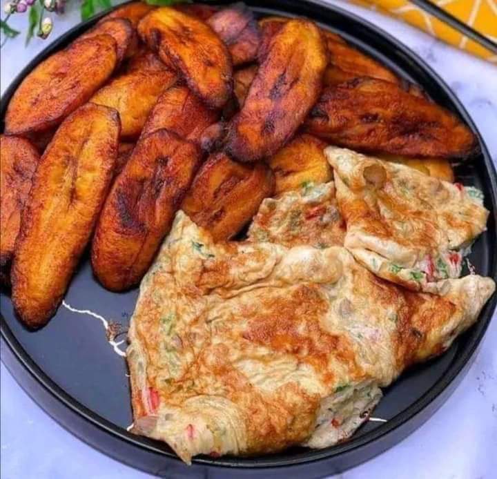 Omelett with Plantain per portion