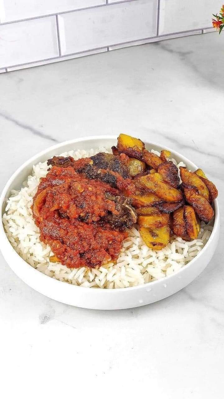 Rice with Plantain - Per Portion