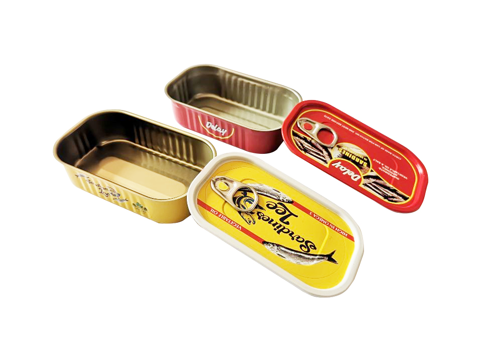 Rectangular 2-Piece Can Food Cans -  Tin can