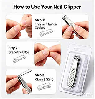 Textured-Grip Nail Clipper(Mod