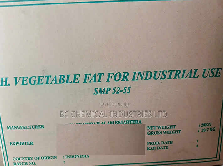 H. Vegetable Fat for Industria