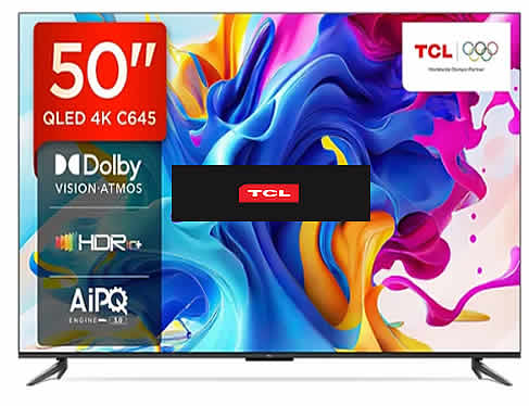 TCL 50 Inch QLED 50C645 Androi