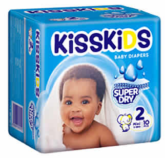KissKids Super Baby Diapers (S