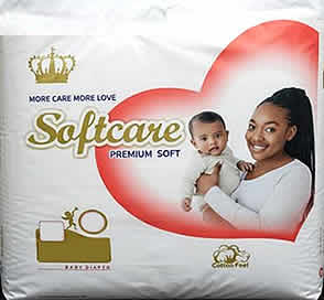 Softcare Baby Diapers (WHITE J