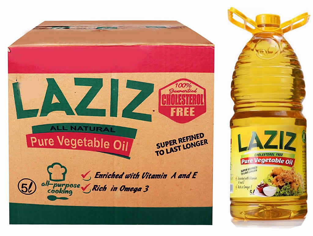 LAZIZ Vegetable Oil (5L) x 4
