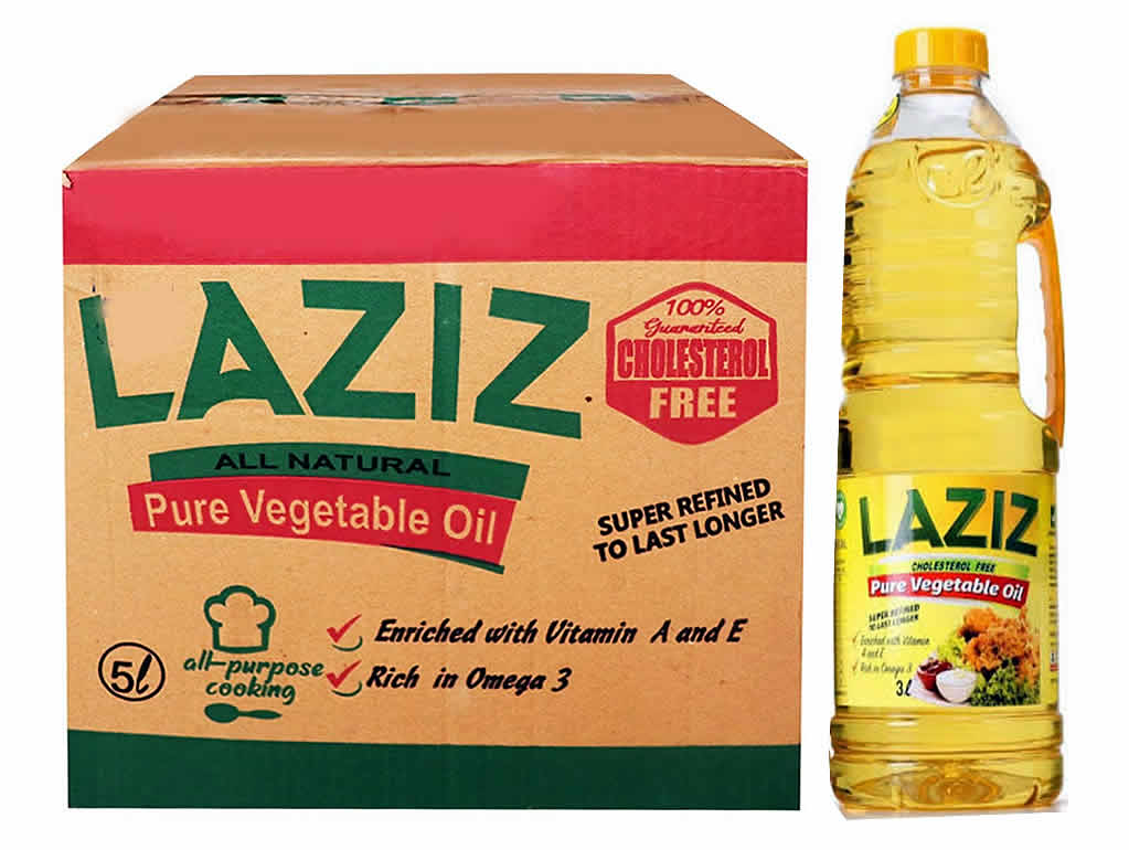 LAZIZ Vegetable Oil (3L) x 6