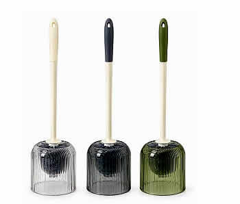 Transparent Toilet Brush Set (