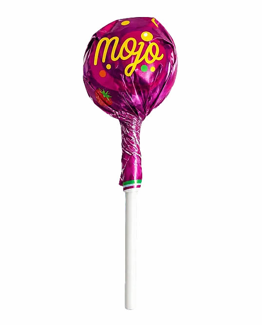 Mojo Bubble Gum Filled Lollipo