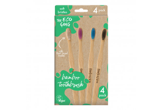 Adult Bamboo Toothbrush 4-p, Mi x  1