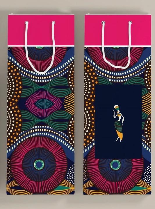 African Themed Wine bags x 12