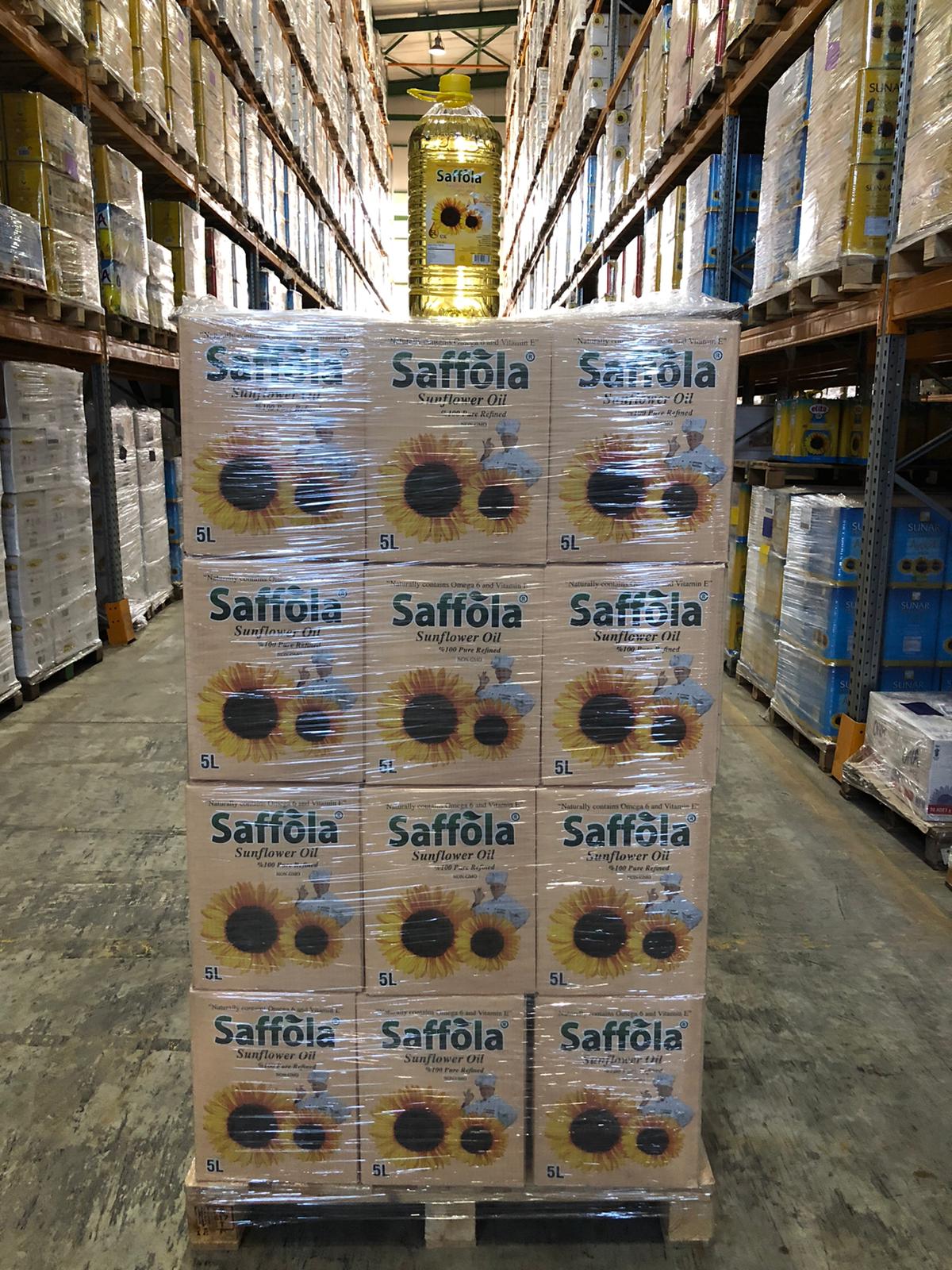 SAFFOLA SUNFLOWER OIL x 4