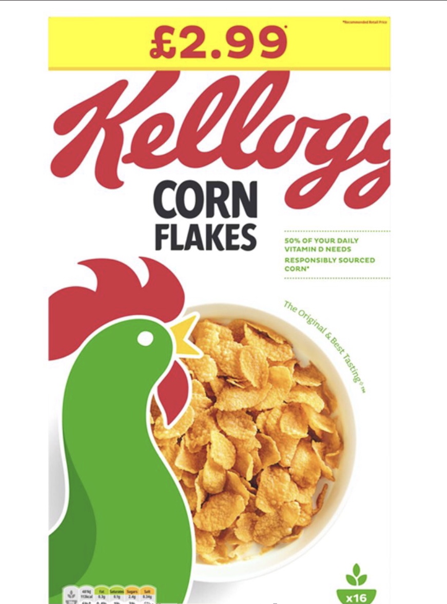 Kelloggs Corn Flakes Cereal 500g x 7